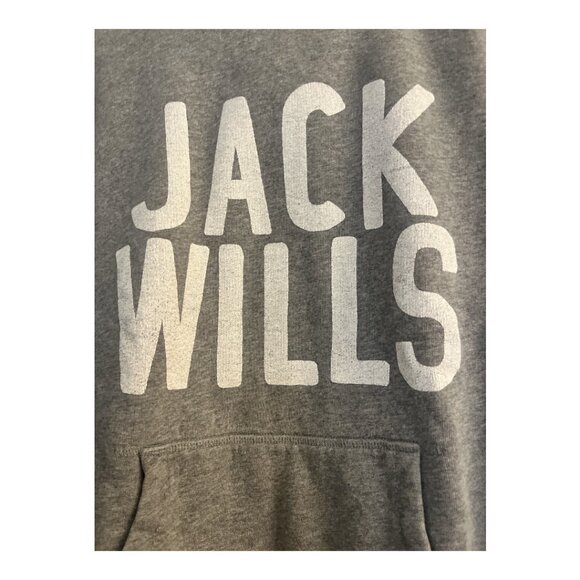 JACK WILLS HOODIE SWEATSHIRT GRAY UNISEX US SIZE 10 CALLING ALL RUGBY FANS! EUC - Picture 6 of 7